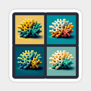 Pop Homoscleromorpha Sponge Art - Cool Underwater Magnet