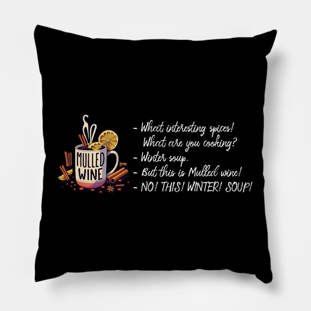 Mulled wine Pillow by CatCoconut-Art