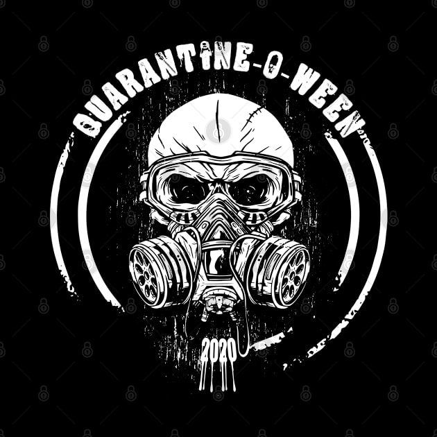 Quarantine-O-Ween Skull Vintage Gas Mask Halloween 2020 by BurunduXX-Factory