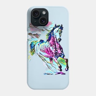 Galloping Paint Horse Phone Case