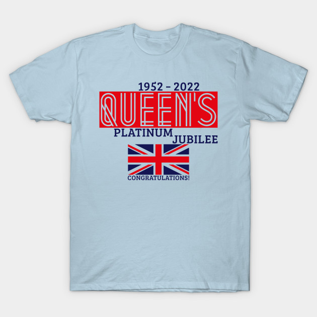 Disover Queen’s Platinum Jubilee 2022 (V3 / 2C) - Queen Elizabeth Ii - T-Shirt