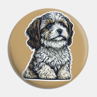 Proud Havanese Puppy Dog Pin