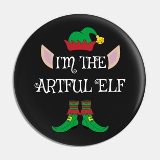 I'm The Artful Christmas XMas Elf Pin