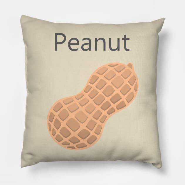 Peanut Peanut Pillow TeePublic