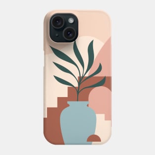 Plant in a Pot - Modern Abstract Art Phone Case