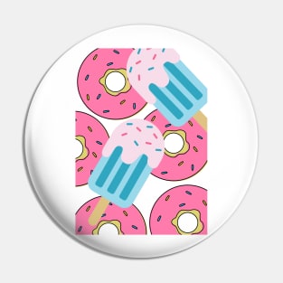 Sweet Stuff, Ice Cream and Doughnuts Pin