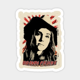 Brandi Carlile 80s Retro Vintage Aesthetic Magnet