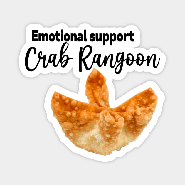 Crab Rangoon| Meme stickers, adult Shirt, stickers, self care stickers Magnet by ILOVEY2K