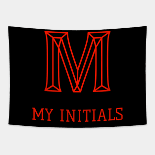 Letter M Letter Art Tapestry