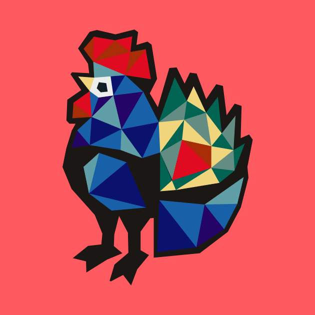 Polish Folk Rooster by XOOXOO