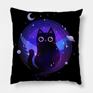 Galactic Kitten! Pillow