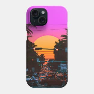 Vaporwave Sunset III (Miami Vice) Phone Case