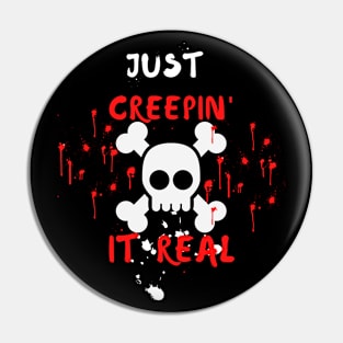 Halloween Skull & Bones, Creepy Halloween Themed, Halloween Party Pin