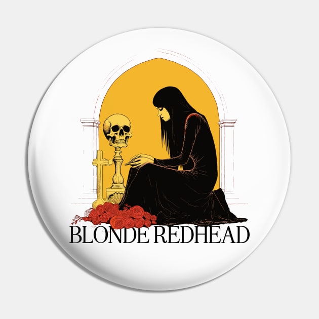 Blonde Redhead - - Original Fan Design Artwork Pin by unknown_pleasures