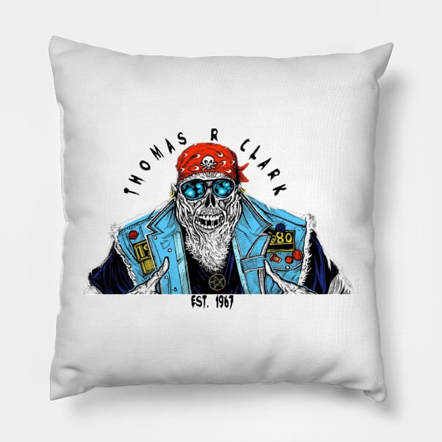 ZOMBIE TOM Pillow by Thomas R Clark