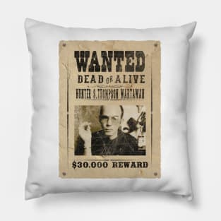 Hunter S Thompson For Sheriff Pillow