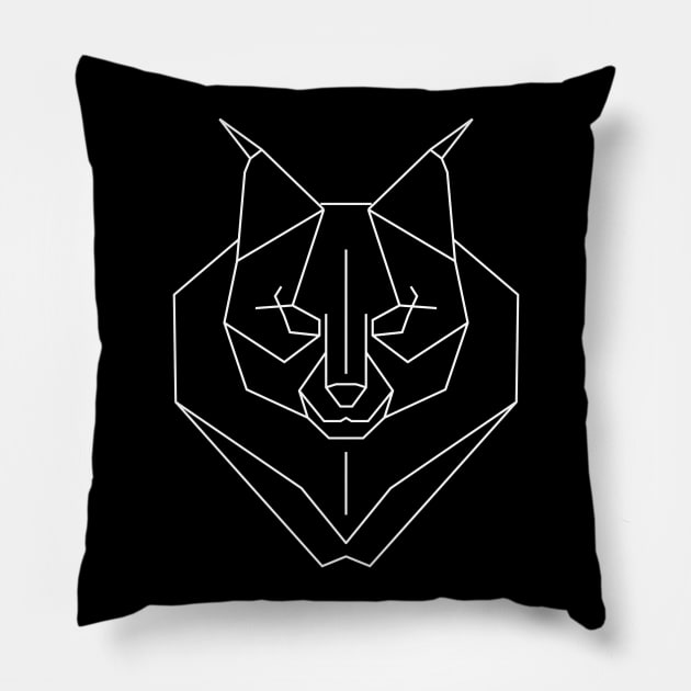 Elusive lynx Pillow by patpatpatterns