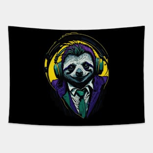 Sloth Business Tapestry