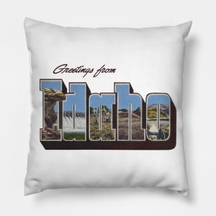 Greetings from Idaho Pillow