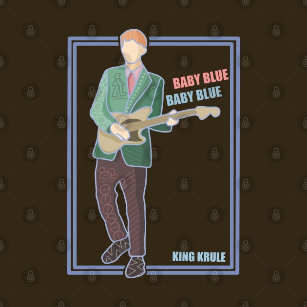 King Krule Baby Blue Retro Design by The Collection