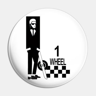 Ska man onewheel rider Pin