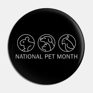 National Pet Month Pin