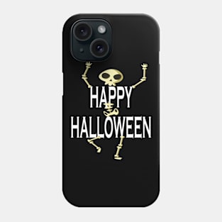 Happy Halloween Shirt Funny Skeleton Gift Tee Phone Case