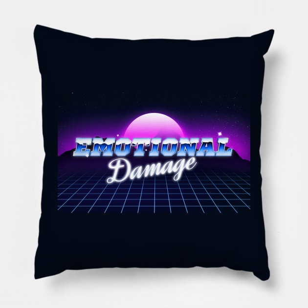 Emotional Damage Pillow by Teesbyhugo