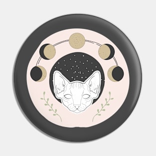 occult cat Pin