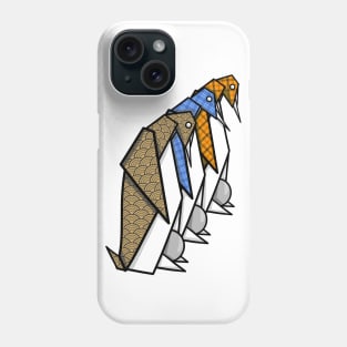 Geometric Penguins Phone Case