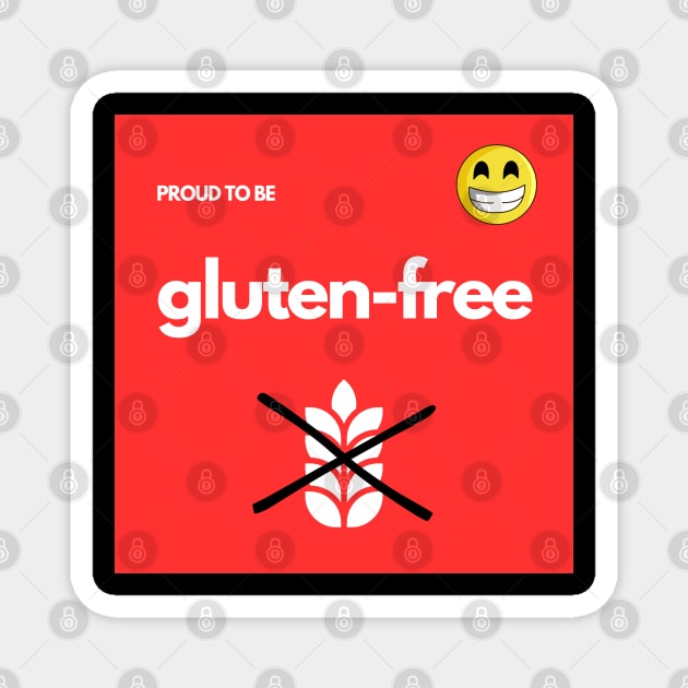 Proud To Be Gluten-Free - Red Magnet by MoonOverPines