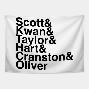 Power Rangers Helvetica List Tapestry