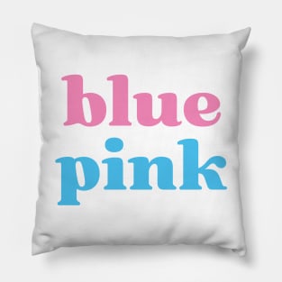 Blue Pink Gender Color Game Against Discrimination Pillow