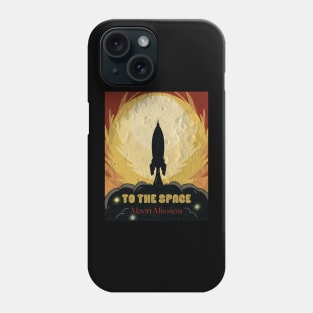 Space Plane Go to the Moon Phone Case