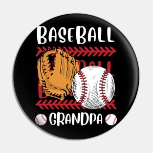 My Favorite Baseball Player Calls Me Grandpa Gift for Baseball Grandfather Pin