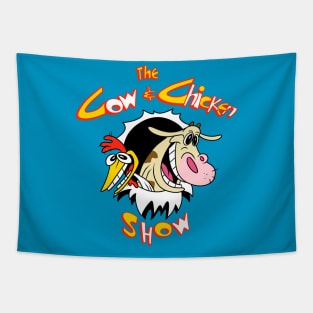 The cow and chicken show Tapestry