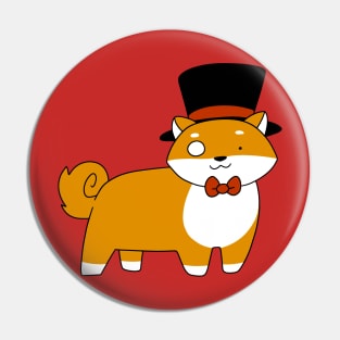 Dapper Shiba Pin