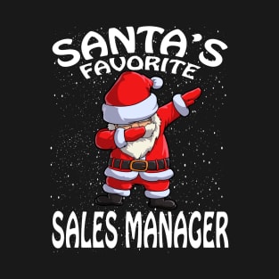 Santas Favorite Sales Manager Christmas T-Shirt