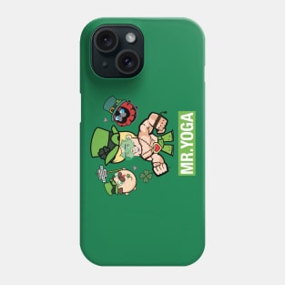 Mr. Yoga and the pugs St. Patrick Phone Case