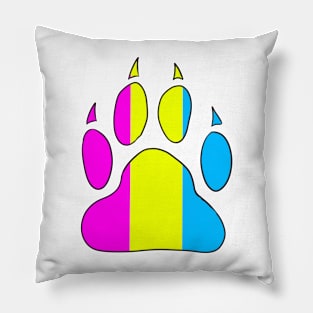 Pansexual Pride Paw Pillow