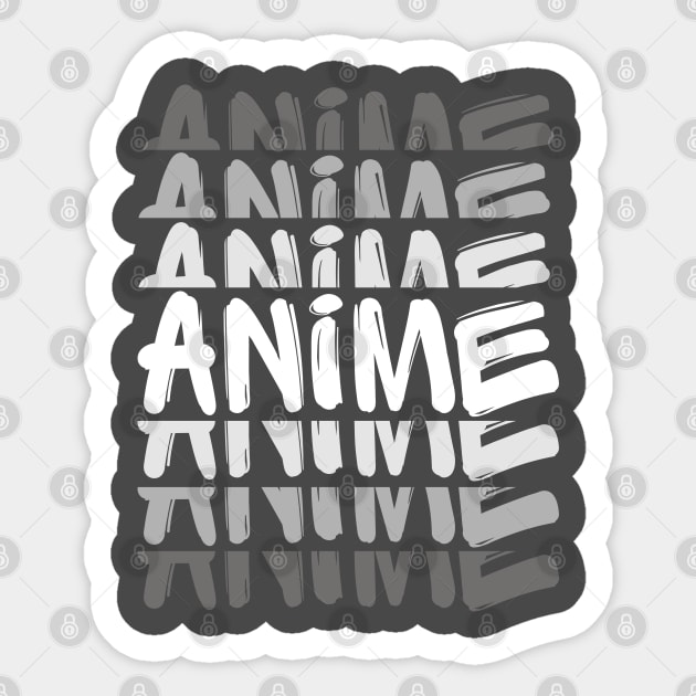 Love Anime - Black Letters