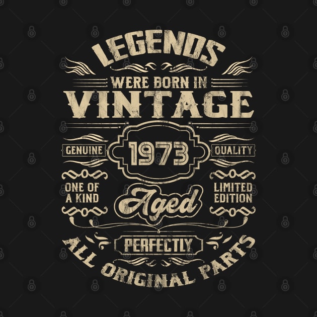 Legends Were Born In 1973 50th Birthday Retro by DigitalNerd