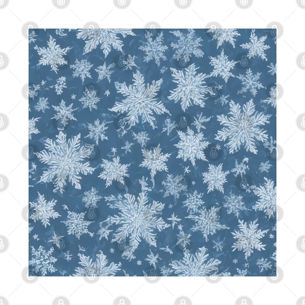 Intricate Calming and delicate Seasonal Winter Snowflakes Pattern by thejoyker1986