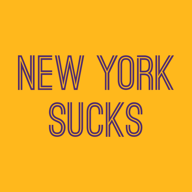 New York Sucks (Purple Text) by caknuck