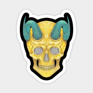 Demon skull Magnet