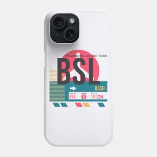 Basel (BSL) Airport // Sunset Baggage Tag Phone Case