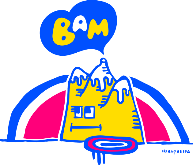 BAM Kids T-Shirt by Irina's Family Art Circle 