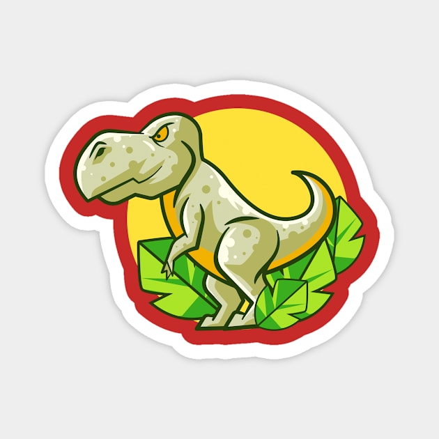 Cartoon Dino Magnet by Harrisaputra