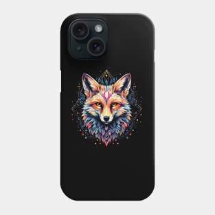 An Abstract Geometrical And Colorful Fox Design Phone Case