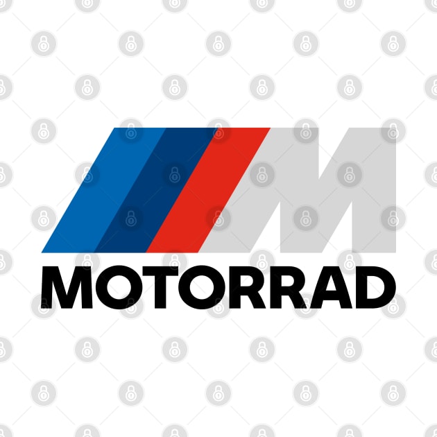 BMW M Motorrad Motorcycle Tee by tushalb